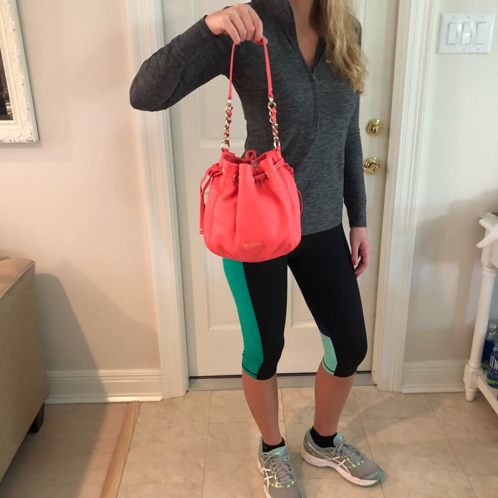 NWT KATE SPADE COBBLE HILL KATIE CORAL BAG PURSE - Picture 5 of 6